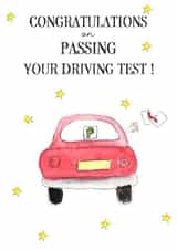 Congratulations on Passing your Driving Test created by Arty Bee Designs