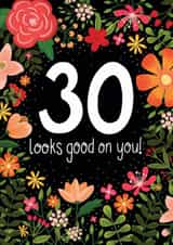 30th Birthday Card created by Fox Card Co