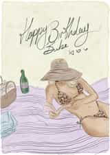 Happy Birthday Beach Babe created by Georgina Hart