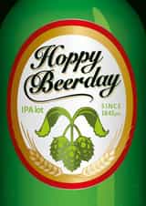 Hoppy Beerday - Birthday card for beer lovers! created by Licked By Robots