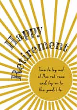 The good life retirement card created by Urban Collie