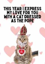 Pope Cat For Valentine's created by Kelly May