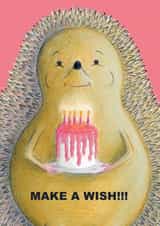 Hedgehog With Birthday Cake created by dawn bevins