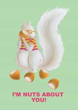 Nuts About You, Squirrel Card created by dawn bevins