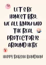 Protective Raksha Bandhan Card created by Paper Wishes Co