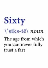 Sixty Birthday Card created by @RoseDesignCards