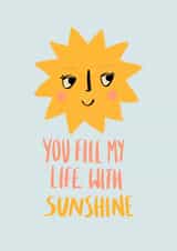 You fill my life with sunshine card created by Phoebe Harris