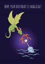 Magical Dragon and Narwhal Birthday created by Lisa Crisafi