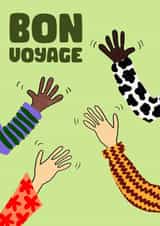 Bon Voyage, Waving Goodbye Card created by Jive Prints