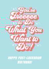 Post Lockdown Birthday Card created by The Foxy Lemon Co.