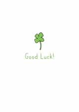 Good Luck Clover Encouragement Card created by Violet Owen Designs