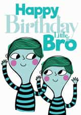Quirky Little Brother Birthday Card created by Elnup