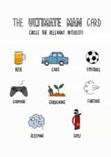 The Ultimate Man Card created by Charlotte Banks