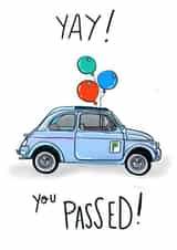 Yay, Passed Driving License Congratulations Card created by SootysSweetScribbles