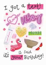 Love island birthday card created by Hot Dog greetings