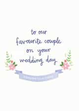 Our Favourite Couple - Wedding Congratulations Card created by Kimberley Rose Studio