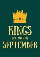 September Birthday Card for Men created by SJdesigns