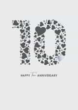 10th Tin Wedding Anniversary Card created by mrs L cards