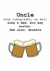 Cool Uncle Definition created by Vivid Variations