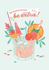 Birthday Cocktail created by Paper Raven Co.