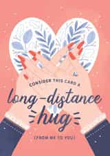 Long Distance Hug created by Paper Raven Co.