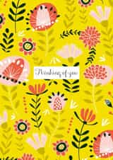 Floral thinking of you created by Jane Farnham Designs