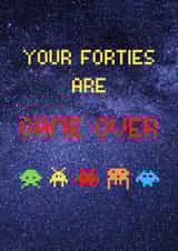 50th Birthday Video Game Card created by Betty & Nell