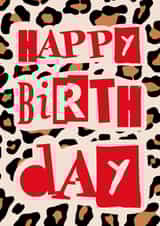 Fun Birthday Card - Leopard Print - Wild created by Em’s Creations