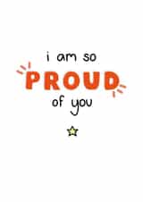 I am so Proud of You congratulations card created by Liv Groves Illustration