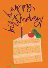 Contemporary Confetti Birthday Cake created by @LauraMcleishLettering