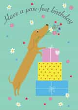 Paw-fect Dachshund Birthday Card created by Aimee Beaven