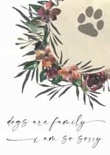 Dog Loss, Sympathy Card created by Open Space Collective