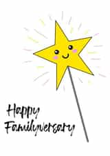 Happy familyversary adoption anniversary card created by notafictionalmum