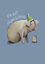 Pig Out It's your Birthday created by Lovegreen Art