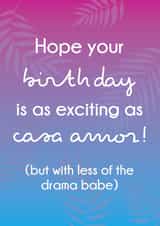 Love Island Birthday Card created by Fifi Designs