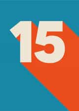 Bright and Bold 15th Birthday Card created by Amy Munro