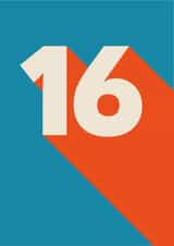 Bright and Bold 16th Birthday Card created by Amy Munro