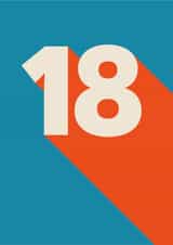 Bright and Bold 18th Birthday Card 1000 created by Amy Munro