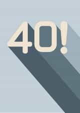 Bold and Stylish 40th Birthday Card created by Amy Munro