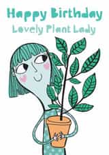 Lovely Plant Lady Birthday Card created by elnup