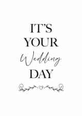 Wedding Day Celebrations - Simple typography card created by Imprint Imagery