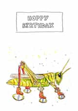 Fun Hoppy Birthday Insect Card created by JOKstudios