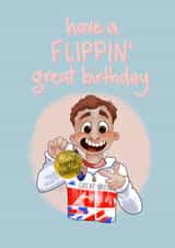 Tom Daley Flippin great birthday card created by @MarcoLooks