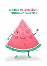 Cute Friendship Watermelon Card created by Cristina Stashkevich