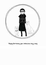 Fabulous Dog Lady Birthday Wishes created by Floki and Rollo