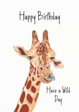 Have a Wild Day Giraffe Birthday Card created by Laura Stanley Designs