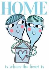 Gay couple new home card created by Elnup