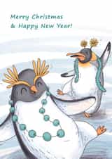 Festive Dancing Penguins created by Atmosferna