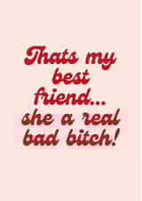 Thats my best friend, congratulations card created by Paper Party Cards