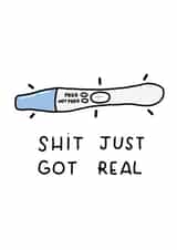 Shit just got real, Positive Pregnancy Test created by Jammy 